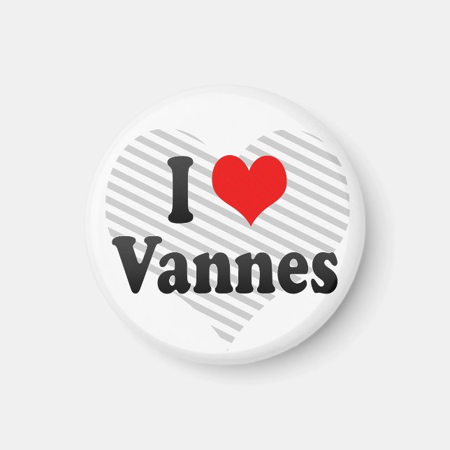 I Love Vannes, France Magnet (Front)