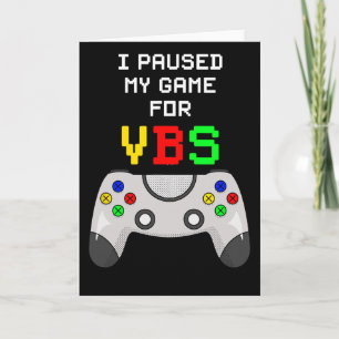 I Love Vbs Video Game Vacation Bible School Gamer Card
