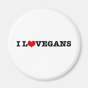 I Love Vegans Magnet
