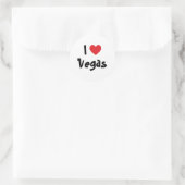 I Love Vegas Classic Round Sticker (Bag)