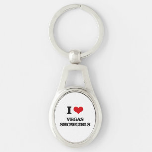 I love Vegas Showgirls Key Ring