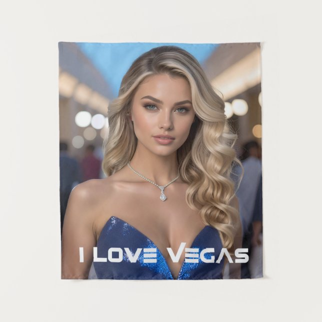 I LOVE VEGAS TAPESTRY (Front)