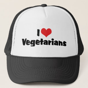 I Love Vegetarians Trucker Hat