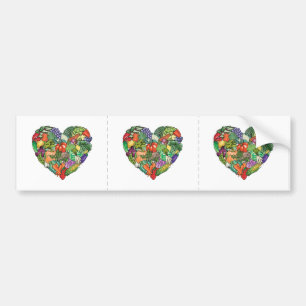 I Love Veggies Bumper Sticker