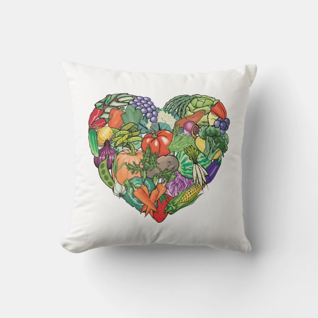 I Love Veggies Cushion (Front)