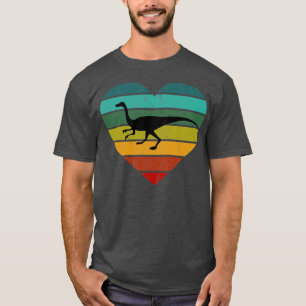 I Love Velociraptor Heart Dino Kids Dinosaur T-Shirt