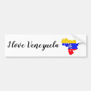 I love Venezuela Bumper Sticker