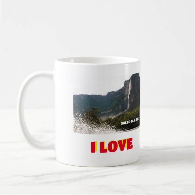 I love Venezuela Tropical Sparrow Coffee Mug (Left)