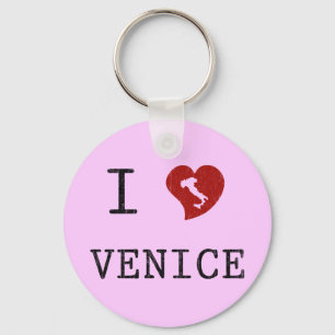 I Love Venice Key Ring