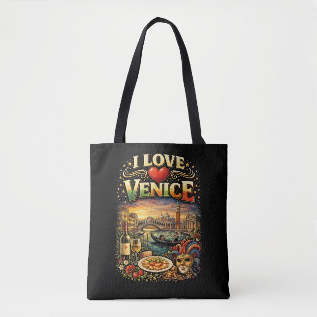 I Love Venice Tote Bag (Front)