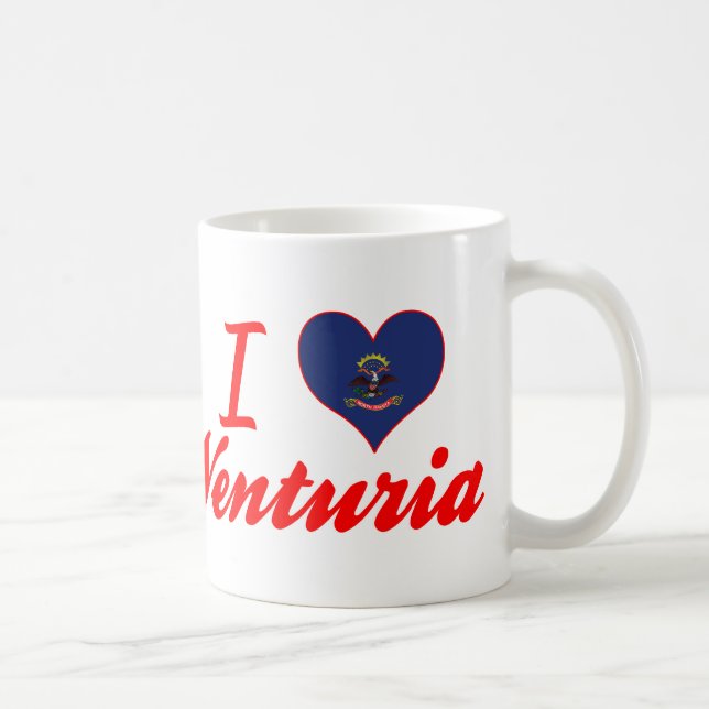 I Love Venturia, North Dakota Coffee Mug (Right)