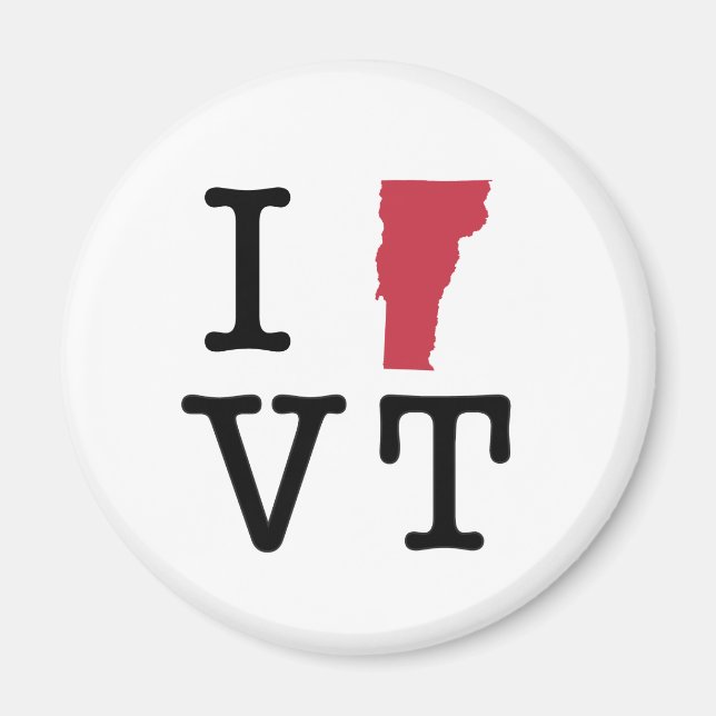 I Love Vermont Magnet (Front)