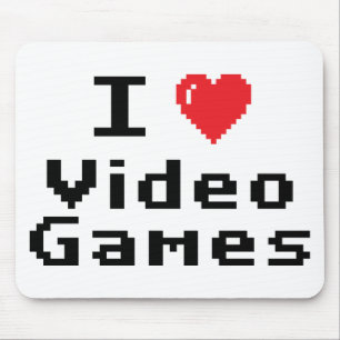 I Love Video Games Mouse Pad