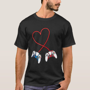 I Love Video Games Valentines Day Controller Gamer T-Shirt