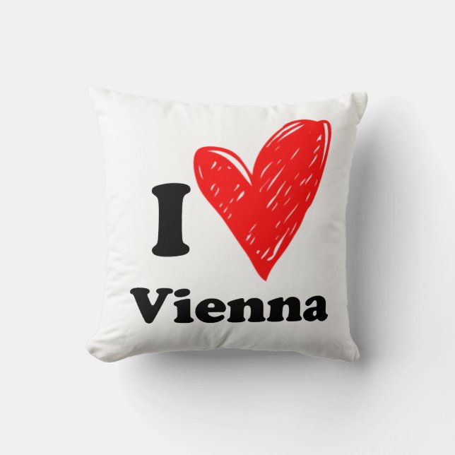 I love Vienna Cushion (Front)