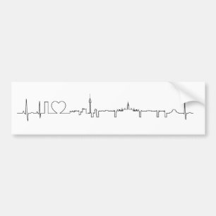 I love Vienna (ecg style) souvenir Bumper Sticker