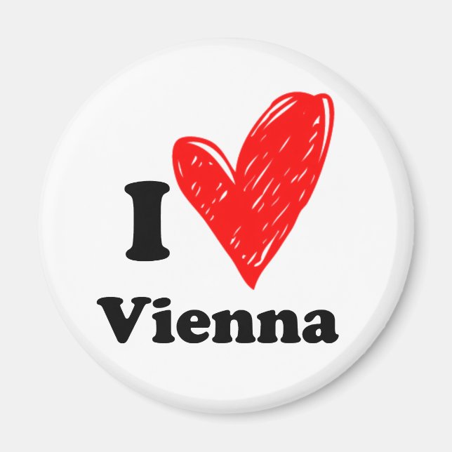I Love Vienna Magnet (Front)