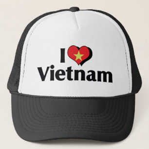 I Love Vietnam Flag Trucker Hat