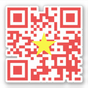 I Love Vietnam (Tôi Yêu Việt Nam) Flag QR Code