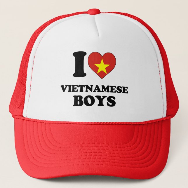 I love Vietnamese Boys Trucker Hat (Front)