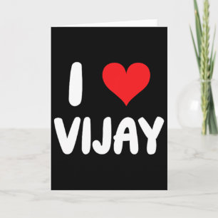 I Love Vijay - Heart Card