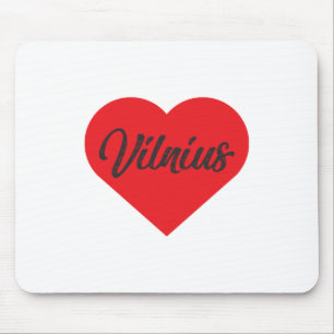 I Love Vilnius - Lithuania Mouse Pad