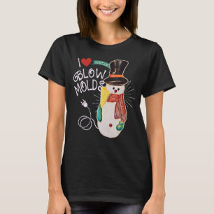I Love Vintage Blow Molds Antique Snowman Blow Mol T-Shirt