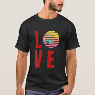 I Love Vintage Ice Vendor Cart Protect Local Stree T-Shirt