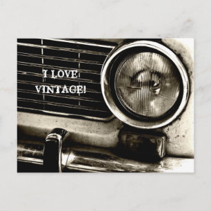 I Love Vintage Postcard