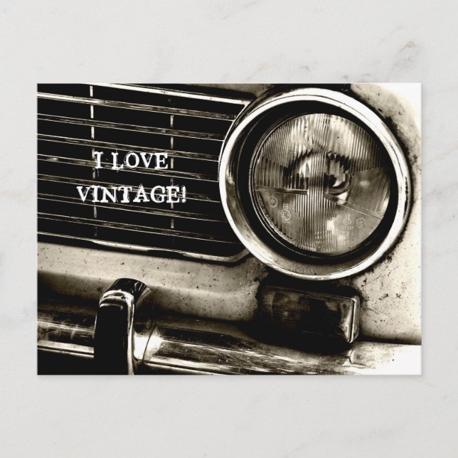 I Love Vintage Postcard (Front)