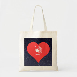 I Love Vinyl Records Modern Tote Bag