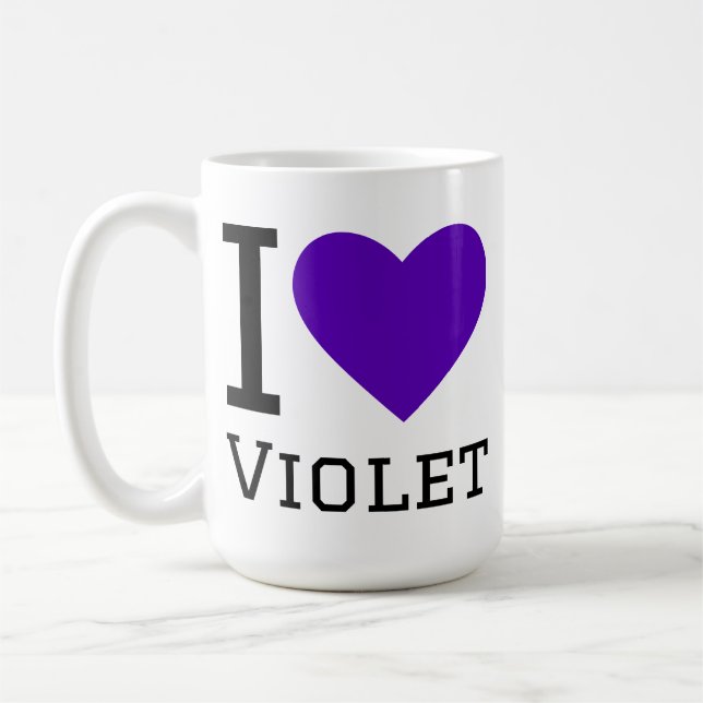 I love violet  coffee mug (Left)