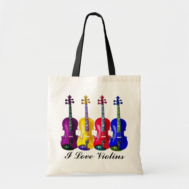 I LOVE VIOLINS-BAG TOTE BAG (Front)