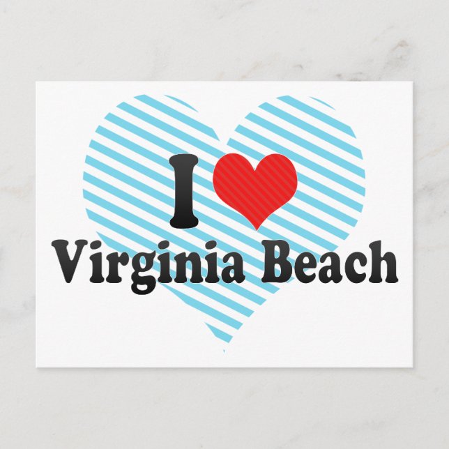 I Love Virginia Beach Postcard (Front)