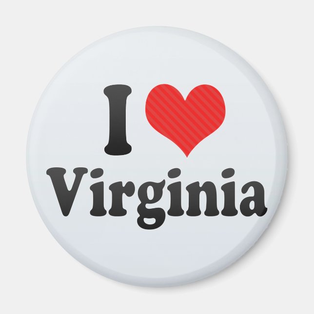 I Love  Virginia Magnet (Front)