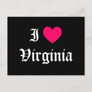 I Love Virginia Postcard