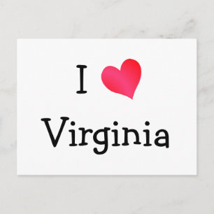 I Love Virginia Postcard