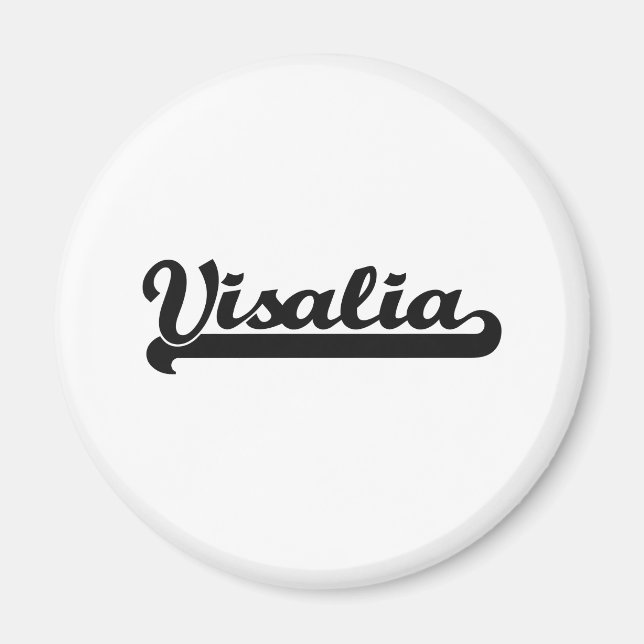 I love Visalia California Classic Design Magnet (Front)