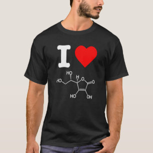 I Love Vitamin C Skincare Ingredients Acne Chemist T-Shirt