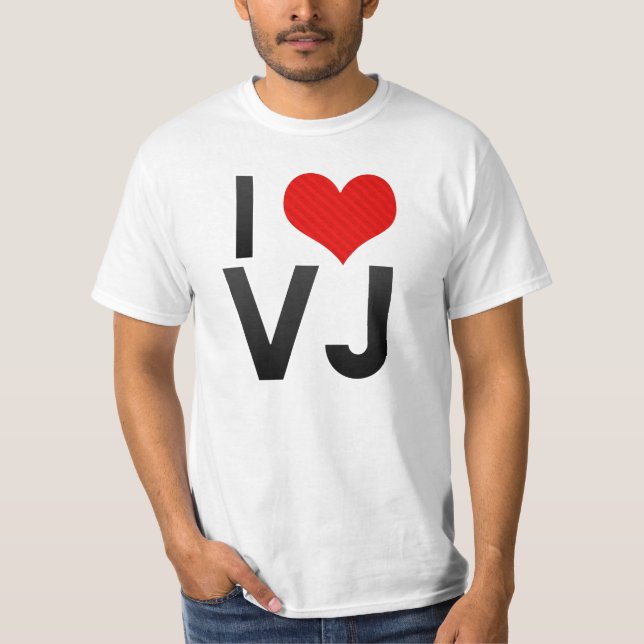 I Love VJ T-Shirt (Front)