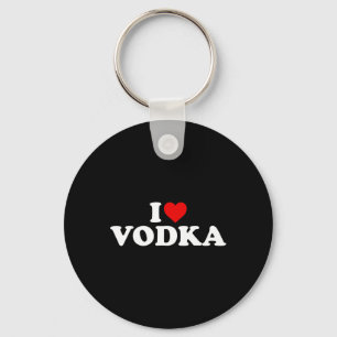 I Love Vodka - Heart Key Ring