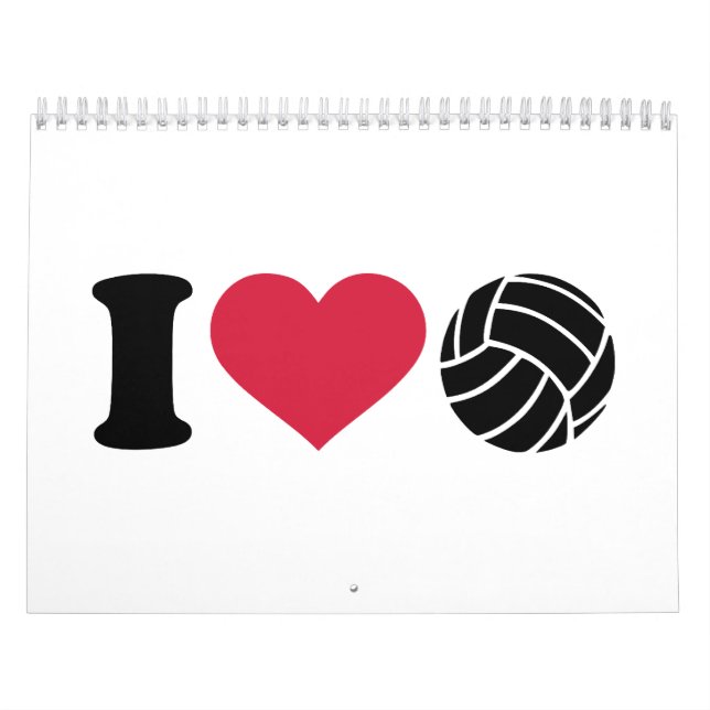 I love Volleyball Calendar (Cover)