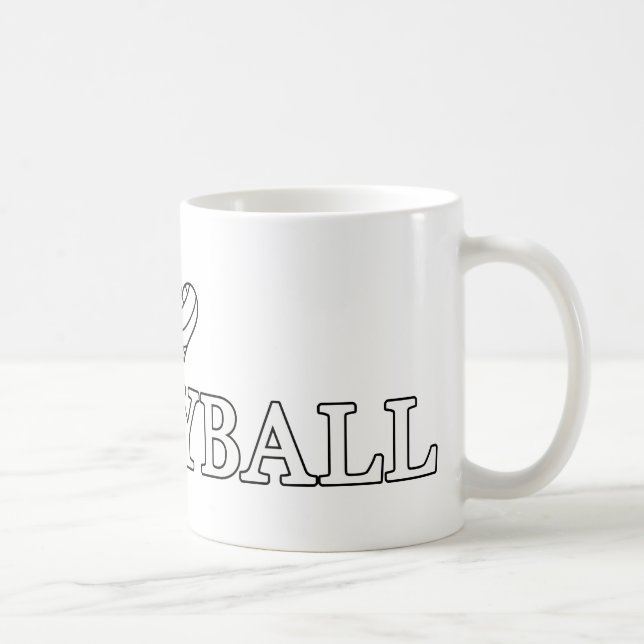 I Love Volleyball Coffee Mug (Right)
