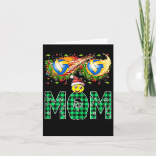 I Love Volleyball I Heart Volleyball Xmas Volleyba Card