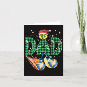 I Love Volleyball I Heart Volleyball Xmas Volleyba Card