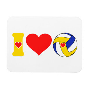 I love volleyball magnet
