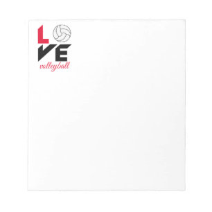I Love volleyball Notepad