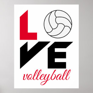 I Love volleyball Poster