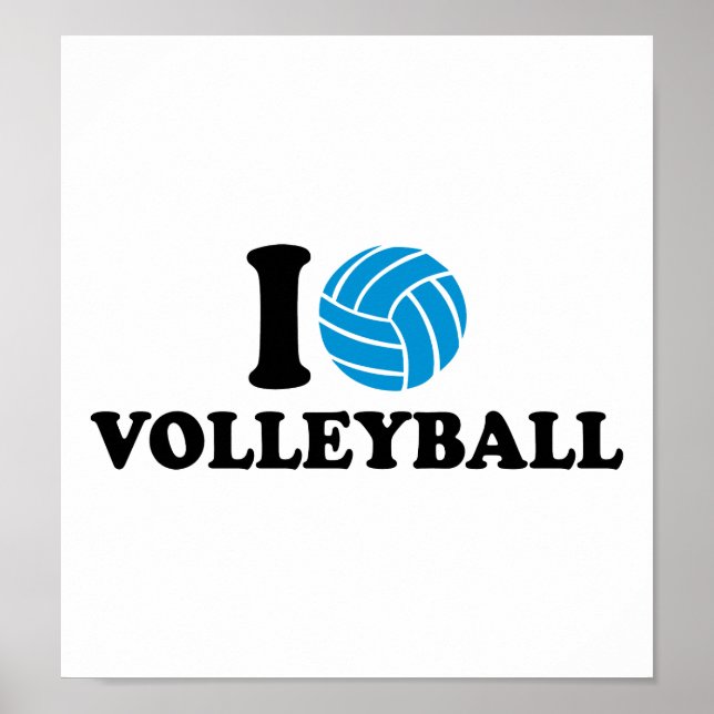 I love Volleyball Poster (Front)