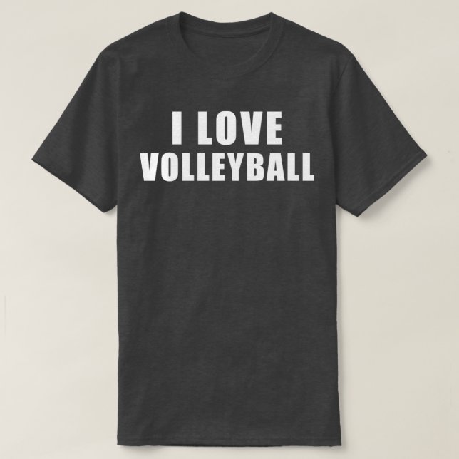 I love Volleyball sports Gift T-Shirt (Design Front)